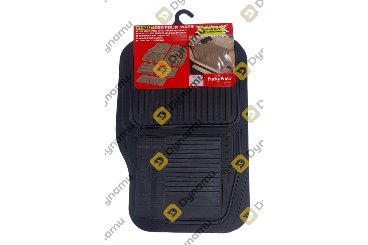 Universal Car Floor Mats - 5 Pack